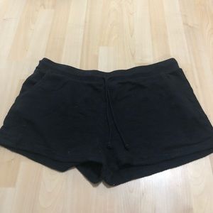 Black cotton shorts